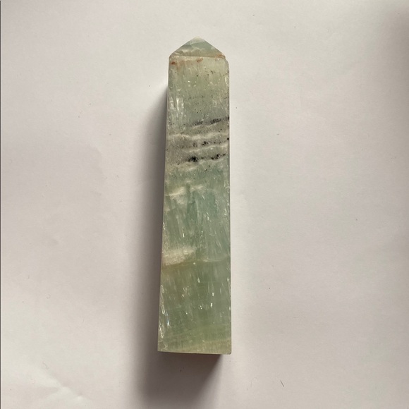 Caribbean Calcite Polished Crystal Tower - Picture 7 of 7